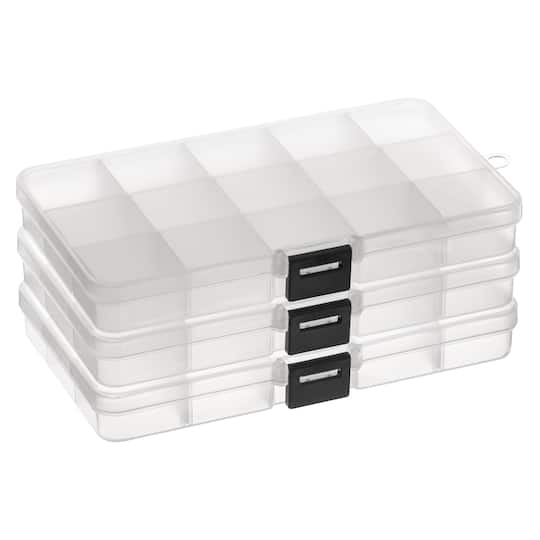 Small Clear Bead Storage Cases, 3ct. by Bead Landing™
